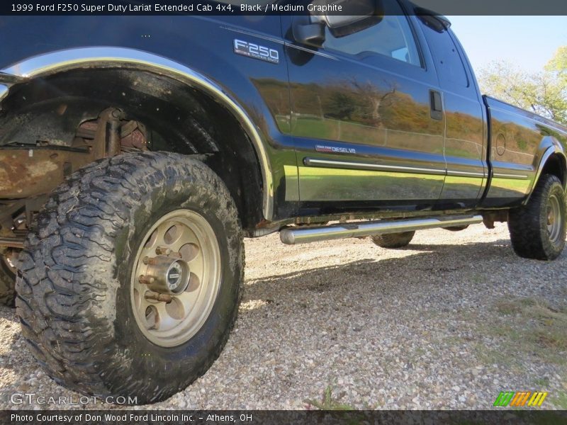 Black / Medium Graphite 1999 Ford F250 Super Duty Lariat Extended Cab 4x4