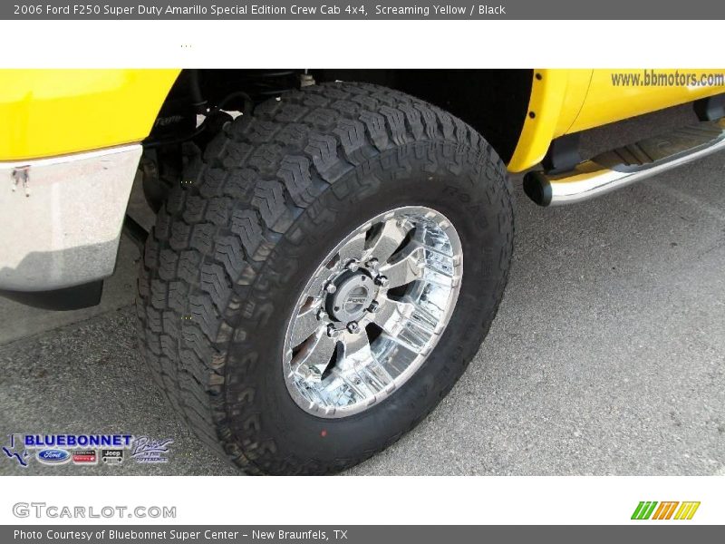 Screaming Yellow / Black 2006 Ford F250 Super Duty Amarillo Special Edition Crew Cab 4x4