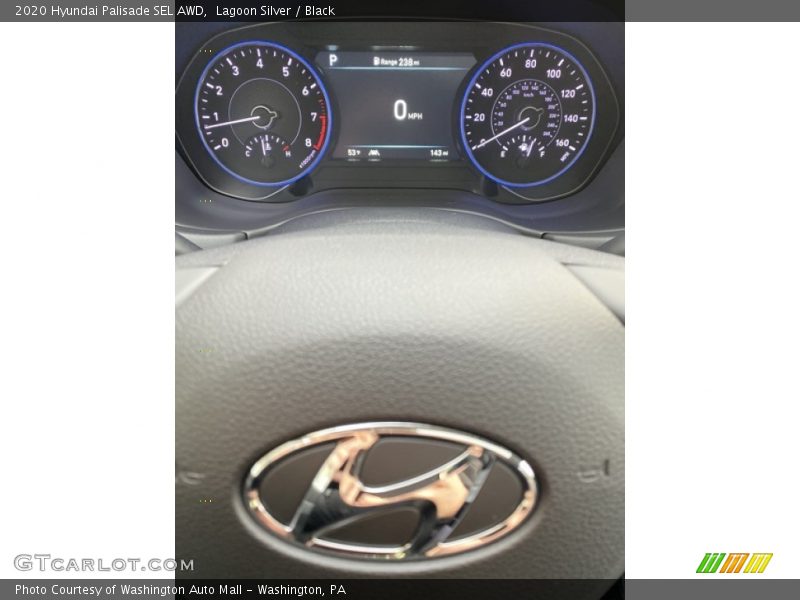 Lagoon Silver / Black 2020 Hyundai Palisade SEL AWD