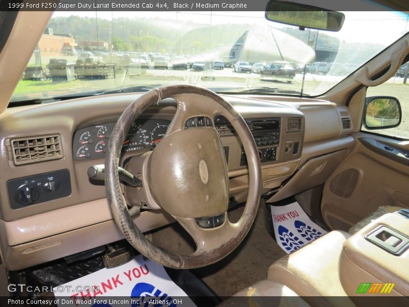 Black / Medium Graphite 1999 Ford F250 Super Duty Lariat Extended Cab 4x4