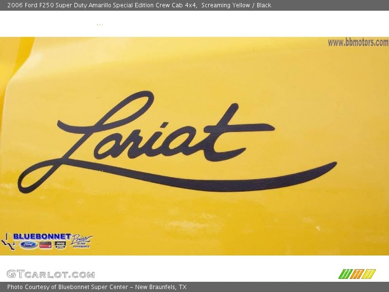 Screaming Yellow / Black 2006 Ford F250 Super Duty Amarillo Special Edition Crew Cab 4x4