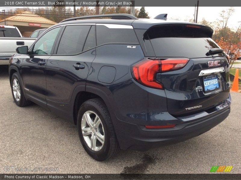 Blue Steel Metallic / Medium Ash Gray/­Jet Black 2018 GMC Terrain SLE