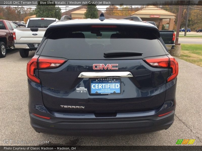 Blue Steel Metallic / Medium Ash Gray/­Jet Black 2018 GMC Terrain SLE