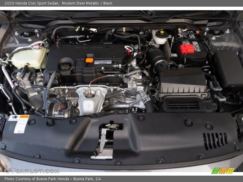 Modern Steel Metallic / Black 2020 Honda Civic Sport Sedan