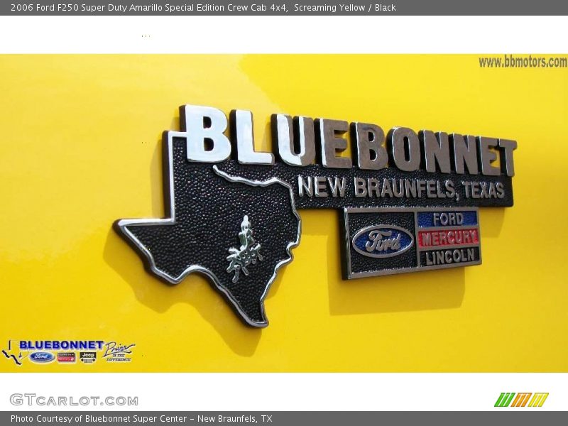 Screaming Yellow / Black 2006 Ford F250 Super Duty Amarillo Special Edition Crew Cab 4x4