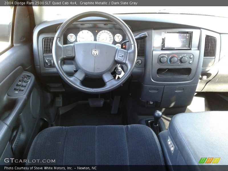 Graphite Metallic / Dark Slate Gray 2004 Dodge Ram 2500 SLT Quad Cab 4x4