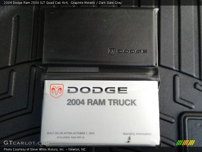 Graphite Metallic / Dark Slate Gray 2004 Dodge Ram 2500 SLT Quad Cab 4x4