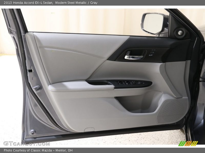 Modern Steel Metallic / Gray 2013 Honda Accord EX-L Sedan