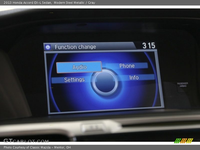 Modern Steel Metallic / Gray 2013 Honda Accord EX-L Sedan