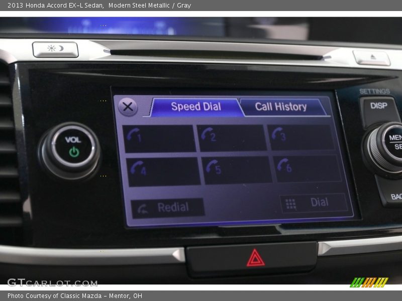 Modern Steel Metallic / Gray 2013 Honda Accord EX-L Sedan