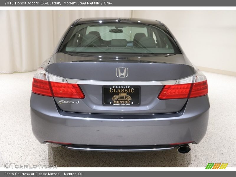 Modern Steel Metallic / Gray 2013 Honda Accord EX-L Sedan