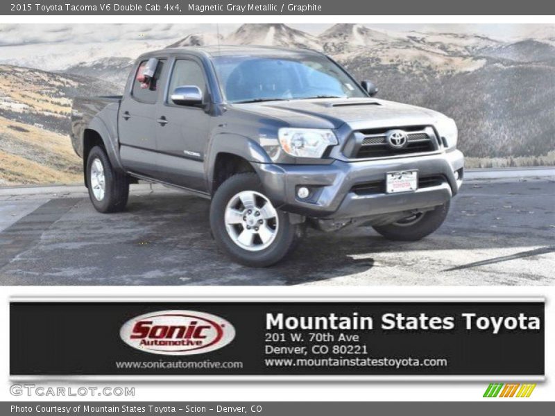 Magnetic Gray Metallic / Graphite 2015 Toyota Tacoma V6 Double Cab 4x4