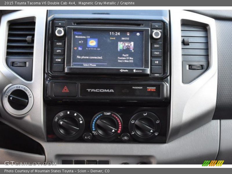 Magnetic Gray Metallic / Graphite 2015 Toyota Tacoma V6 Double Cab 4x4