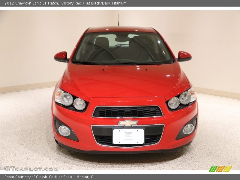 Victory Red / Jet Black/Dark Titanium 2012 Chevrolet Sonic LT Hatch