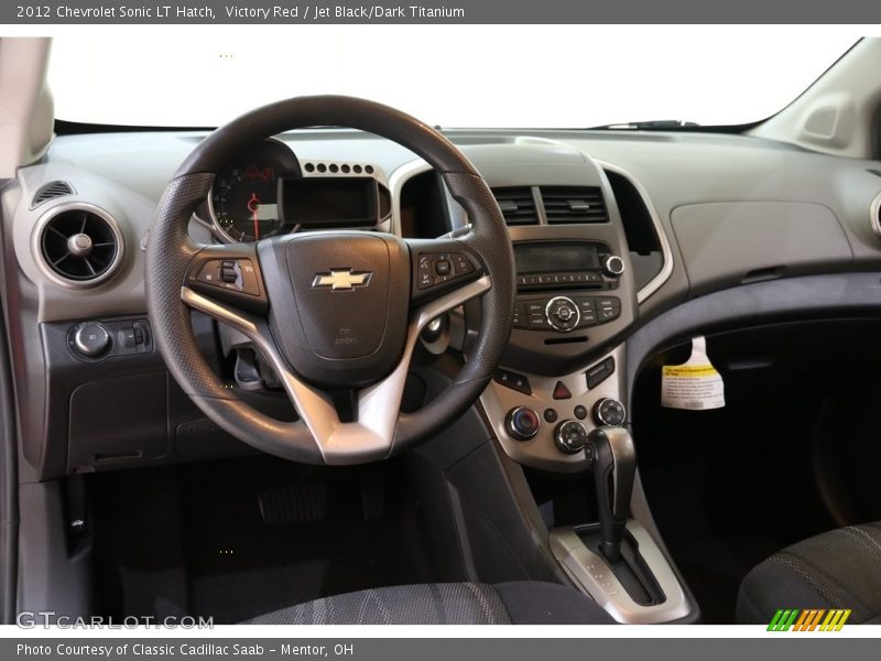 Victory Red / Jet Black/Dark Titanium 2012 Chevrolet Sonic LT Hatch
