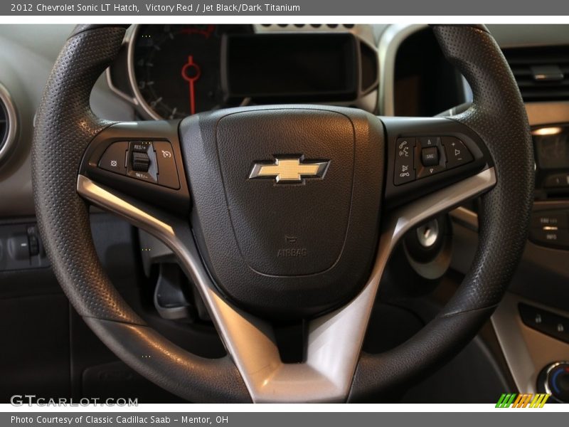 Victory Red / Jet Black/Dark Titanium 2012 Chevrolet Sonic LT Hatch