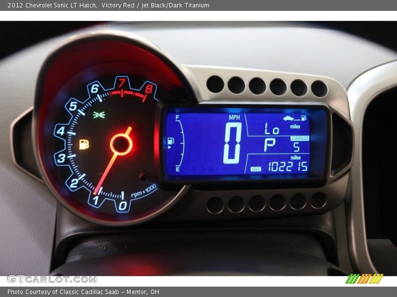 Victory Red / Jet Black/Dark Titanium 2012 Chevrolet Sonic LT Hatch
