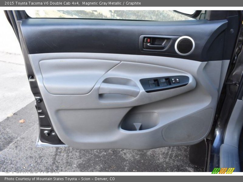 Magnetic Gray Metallic / Graphite 2015 Toyota Tacoma V6 Double Cab 4x4