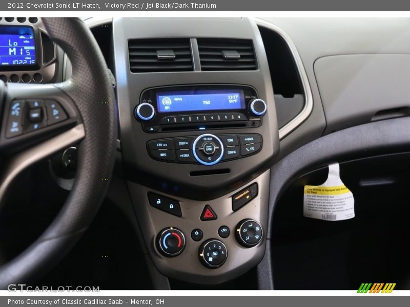 Victory Red / Jet Black/Dark Titanium 2012 Chevrolet Sonic LT Hatch
