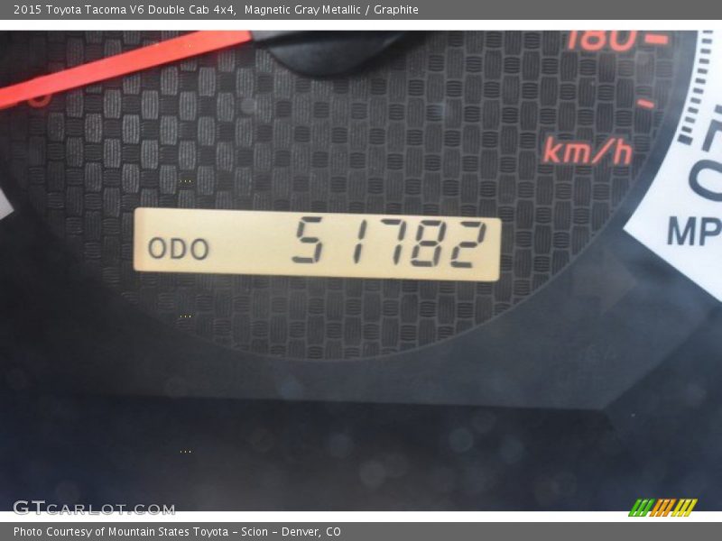 Magnetic Gray Metallic / Graphite 2015 Toyota Tacoma V6 Double Cab 4x4