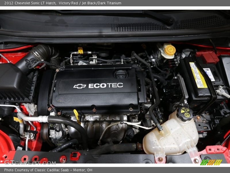 Victory Red / Jet Black/Dark Titanium 2012 Chevrolet Sonic LT Hatch
