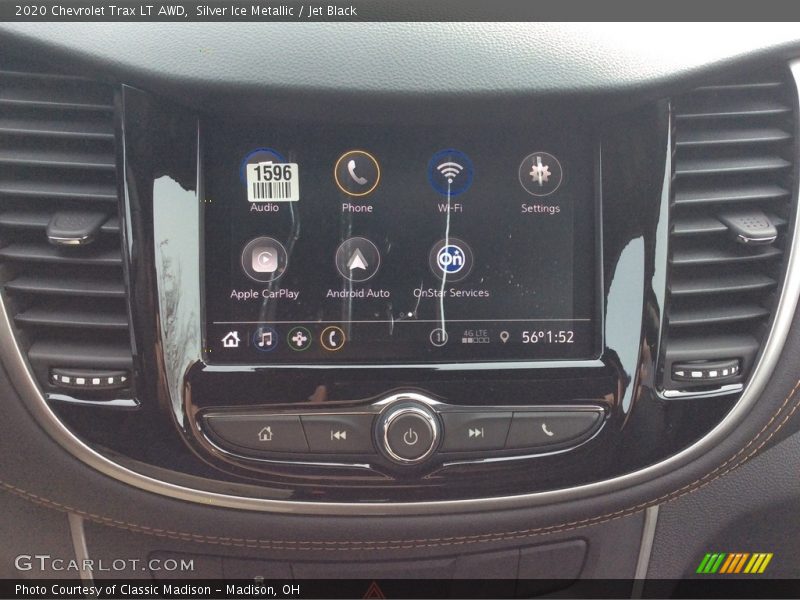 Silver Ice Metallic / Jet Black 2020 Chevrolet Trax LT AWD
