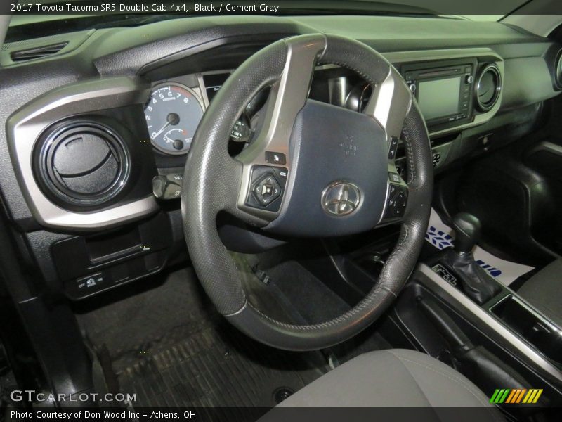 Black / Cement Gray 2017 Toyota Tacoma SR5 Double Cab 4x4