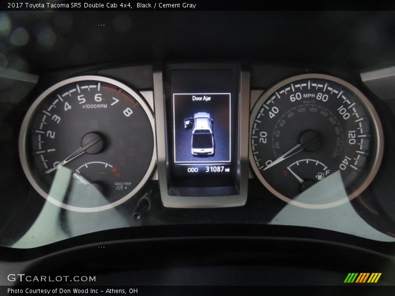 Black / Cement Gray 2017 Toyota Tacoma SR5 Double Cab 4x4