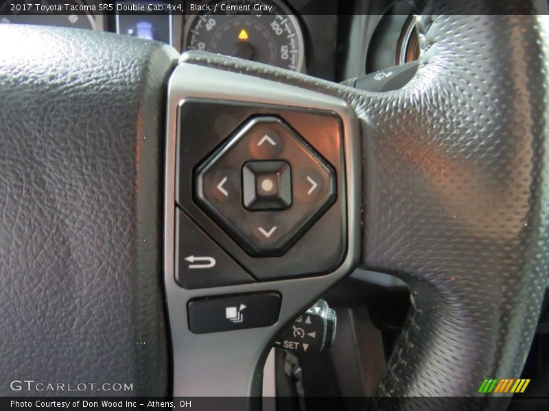 Black / Cement Gray 2017 Toyota Tacoma SR5 Double Cab 4x4