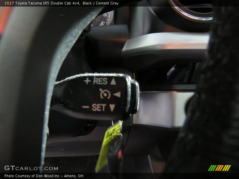 Black / Cement Gray 2017 Toyota Tacoma SR5 Double Cab 4x4