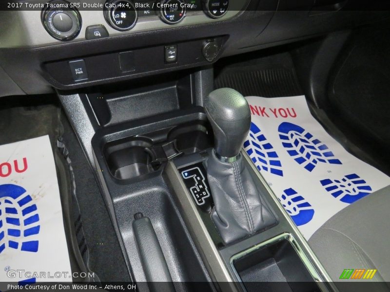 Black / Cement Gray 2017 Toyota Tacoma SR5 Double Cab 4x4