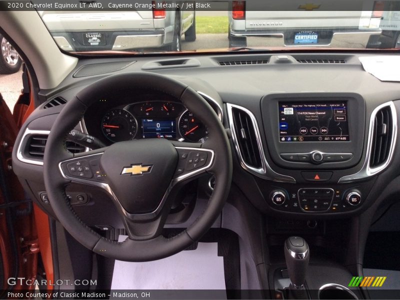 Cayenne Orange Metallic / Jet Black 2020 Chevrolet Equinox LT AWD