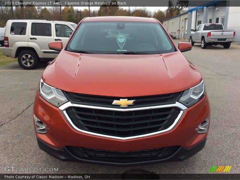 Cayenne Orange Metallic / Jet Black 2020 Chevrolet Equinox LT AWD