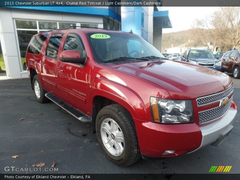 Crystal Red Tintcoat / Light Cashmere/Dark Cashmere 2013 Chevrolet Suburban LT 4x4