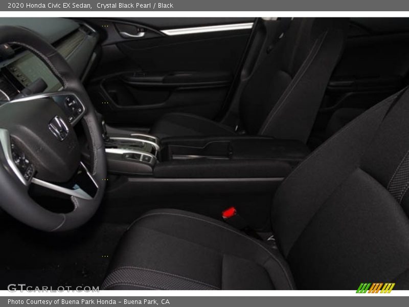 Crystal Black Pearl / Black 2020 Honda Civic EX Sedan