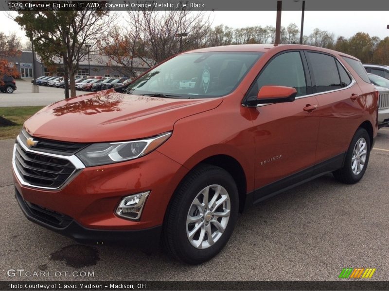 Cayenne Orange Metallic / Jet Black 2020 Chevrolet Equinox LT AWD