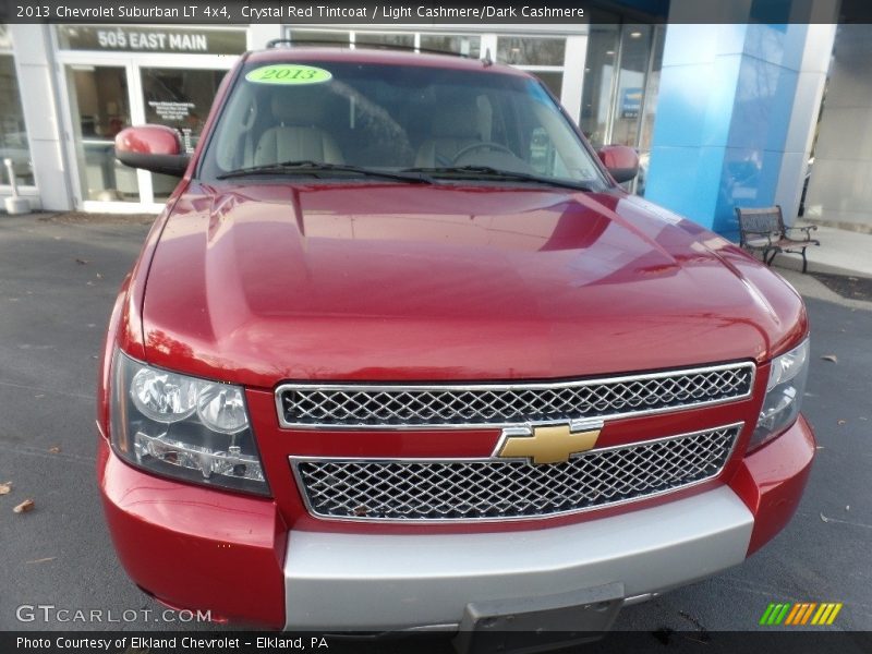 Crystal Red Tintcoat / Light Cashmere/Dark Cashmere 2013 Chevrolet Suburban LT 4x4