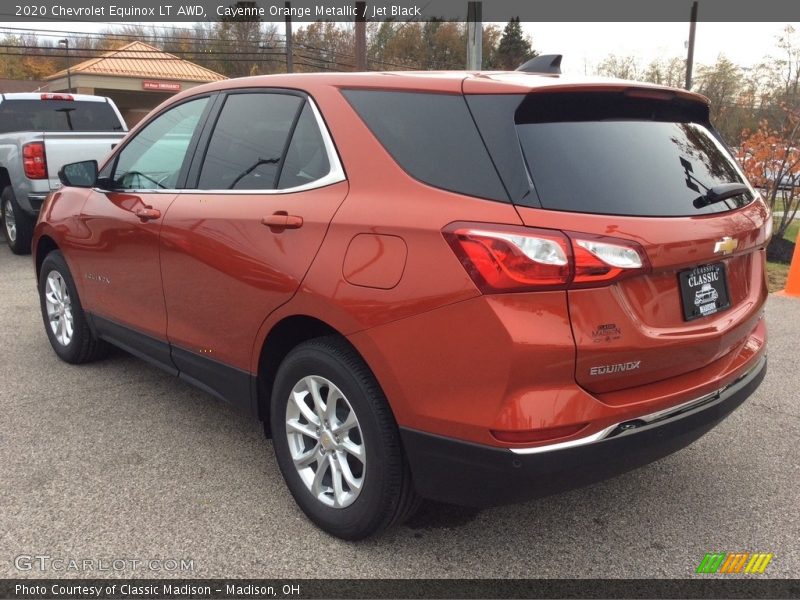 Cayenne Orange Metallic / Jet Black 2020 Chevrolet Equinox LT AWD