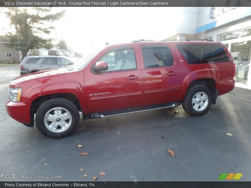 Crystal Red Tintcoat / Light Cashmere/Dark Cashmere 2013 Chevrolet Suburban LT 4x4