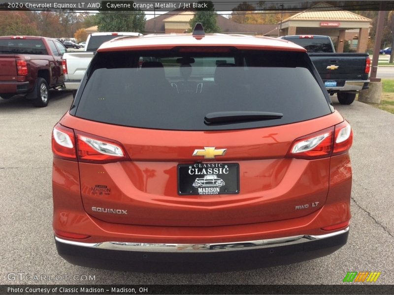Cayenne Orange Metallic / Jet Black 2020 Chevrolet Equinox LT AWD
