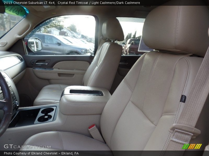 Crystal Red Tintcoat / Light Cashmere/Dark Cashmere 2013 Chevrolet Suburban LT 4x4