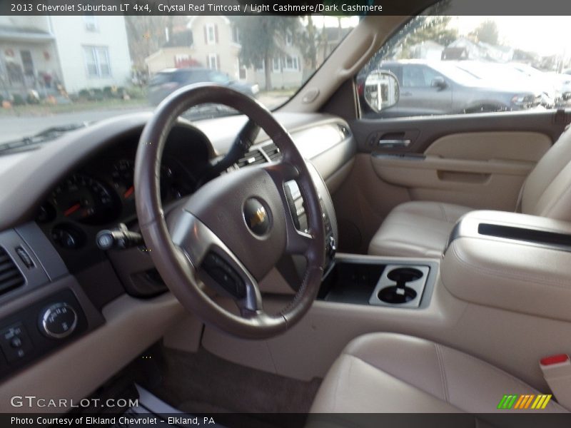 Crystal Red Tintcoat / Light Cashmere/Dark Cashmere 2013 Chevrolet Suburban LT 4x4