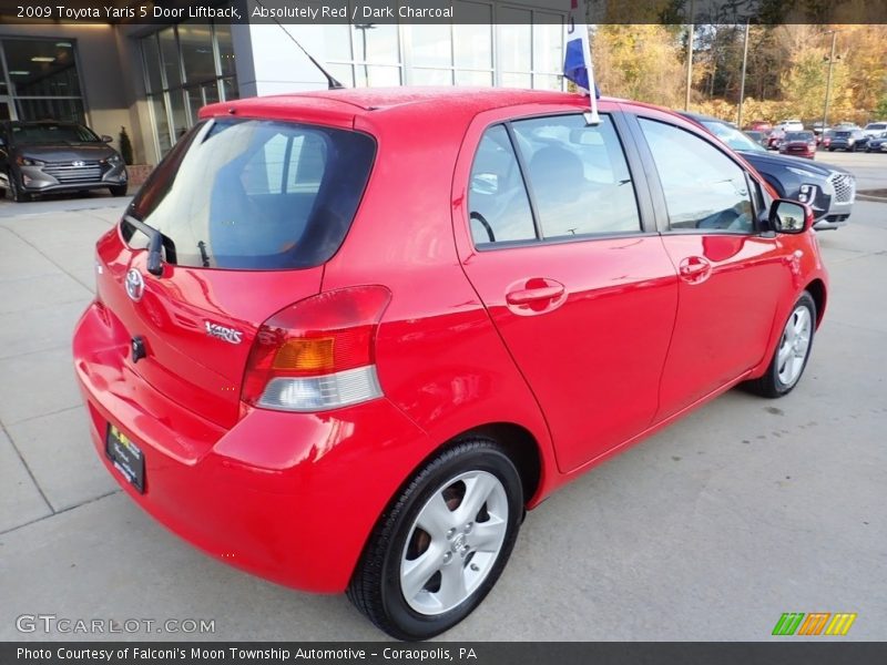 Absolutely Red / Dark Charcoal 2009 Toyota Yaris 5 Door Liftback