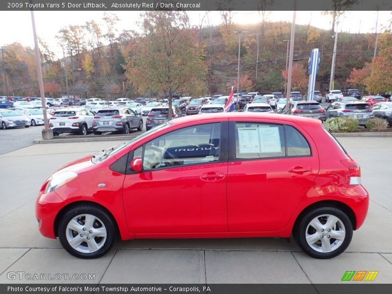 Absolutely Red / Dark Charcoal 2009 Toyota Yaris 5 Door Liftback