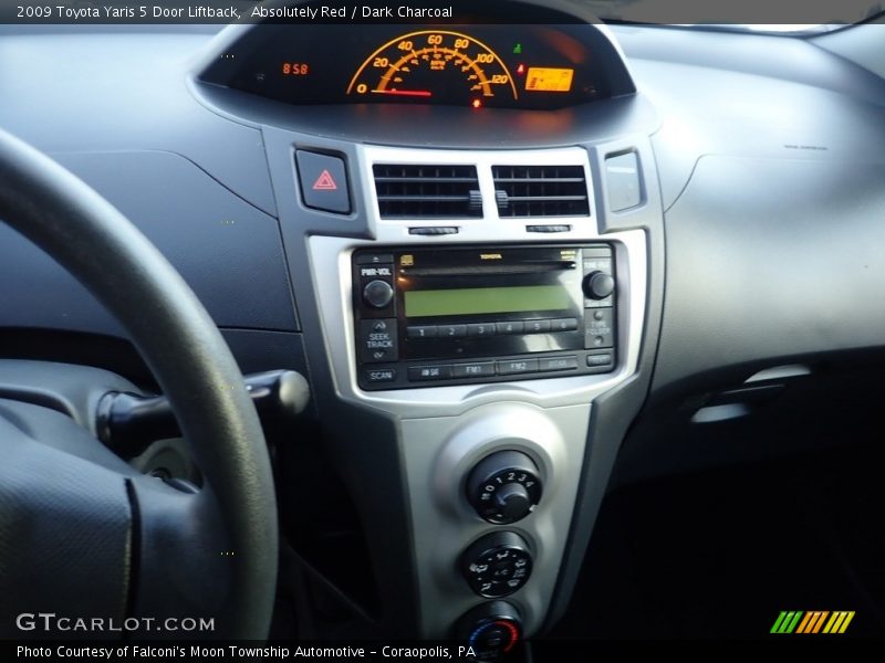 Absolutely Red / Dark Charcoal 2009 Toyota Yaris 5 Door Liftback