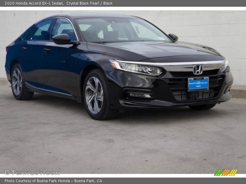 Crystal Black Pearl / Black 2020 Honda Accord EX-L Sedan