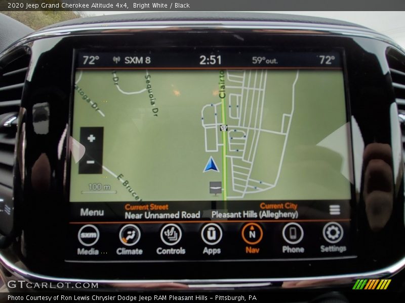 Bright White / Black 2020 Jeep Grand Cherokee Altitude 4x4