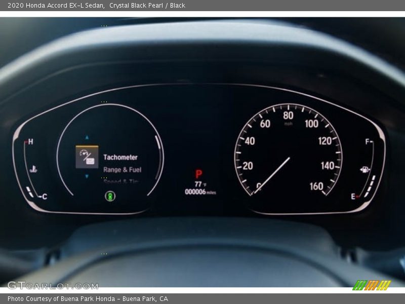 Crystal Black Pearl / Black 2020 Honda Accord EX-L Sedan