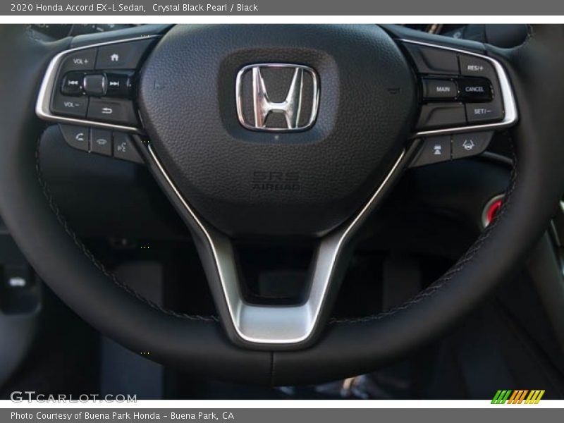 Crystal Black Pearl / Black 2020 Honda Accord EX-L Sedan