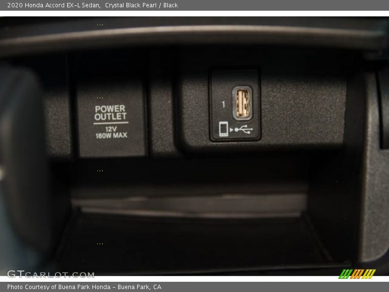 Crystal Black Pearl / Black 2020 Honda Accord EX-L Sedan